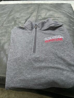 ADP Center Gray Quarter-Zip Sweater